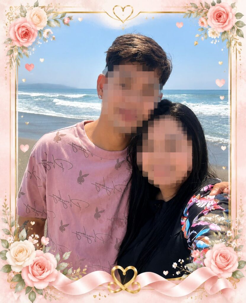 結婚ビザを取得されたご主人と日本人奥様の画像